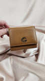 Gucci GG Brown Leather Compact Wallet - 2094