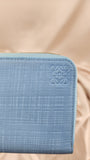 Loewe Blue Leather Long Zippy Wallet - 2106