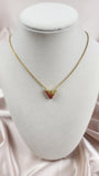 Louis Vuitton Red and Orange Essential V Strass Necklace - 2111