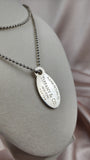 Tiffany & Co. Oval Tag Ball Chain Necklace - 2137