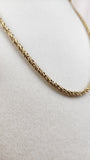 Christian Dior Gold Tone Rope Necklace Chain - 2146