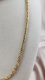 Christian Dior Gold Tone Rope Necklace Chain - 2146