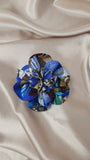 Hermes Flora Multicolor Silk Corsage Brooch - 1982