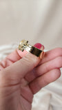 Salvatore Ferragamo Gancini Gold Tone Scarf Ring - 2135