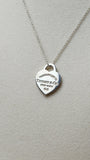 Tiffany & Co. Silver Please Return to Heart Tag Pendant Necklace - 2082