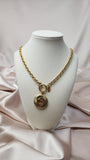 Chanel Vintage 24 Karat Gold Plated Necklace - 1945