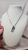 Christian Dior trotter print black and silver necklace - 0750