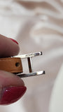 Hermes Brown Leather Wrap Bracelet - 1723