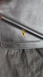Fendi Black Leather Monster Clutch - 0708