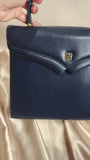 Givenchy Navy Blue Leather Handbag - 0950