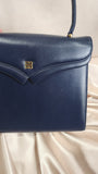 Givenchy Navy Blue Leather Handbag - 0950
