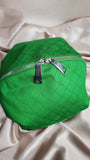 Bottega Veneta Green Canvas Cosmetic Pouch - 0734