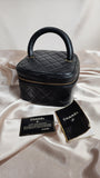 Chanel Black Lamb Skin Vanity Case - 0893