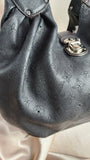 Louis Vuitton Black Leather Boho Mahina Bag - 2152