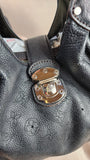 Louis Vuitton Black Leather Boho Mahina Bag - 2152