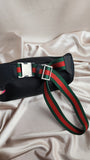 Gucci Black Tecno Canvas Sherry Line Bum Bag - 0709