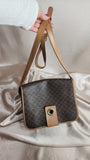 Celine Brown Macadam Crossbody Bag - 0937