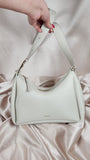Polene White Leather Crossbody Bag - 1017