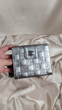 Chanel Silver Compact Wallet w/ Box - 1008