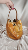 Yves Saint Laurent Tan Patent Leather Tote Bag - 0971
