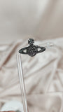 Vivienne Westwood Tiny Orb Rhinestone Gun Metal - 1018
