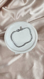 Swarovski Silver Color Crystal Tennis Bracelet - 1020