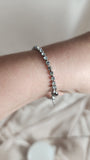 Swarovski Silver Color Crystal Tennis Bracelet - 1020