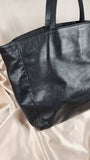 Yves Saint Laurent Black Leather Tote Bag - 0998