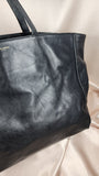 Yves Saint Laurent Black Leather Tote Bag - 0998