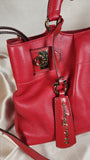 Salvatore Ferragamo Red Leather Hand Bag with Strap - 1032