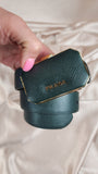 Prada Green Leather Belt with Mini Purse on Clasp - 1015