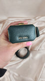 Prada Green Leather Belt with Mini Purse on Clasp - 1015