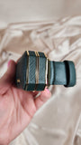 Prada Green Leather Belt with Mini Purse on Clasp - 1015