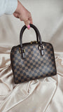 Louis Vuitton Damier Ebene Brera Top Handle Bag - 2160