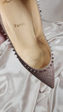 Christian Louboutin Glitter and Stud  4" Heels, Size 37.5 - 0234