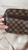 Louis Vuitton Damier Ebene Pochette Saint Paul Clutch Bag - 2181