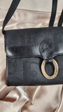 Christian Dior Trotter Black Canvas Shoulder Bag - 2204
