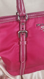 Prada Magenta Pink Nylon 2way Handbag - 1266