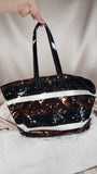 Prada Sequin Striped Tote - 1264