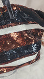 Prada Sequin Striped Tote - 1264