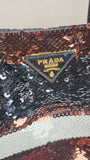 Prada Sequin Striped Tote - 1264