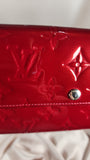 Louis Vuitton Red Vernis Sarah Wallet - 2261