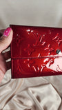 Louis Vuitton Red Vernis Sarah Wallet - 2261