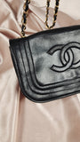 Chanel Black Lamb Skin Chain Shoulder Bag - 2273