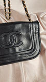 Chanel Black Lamb Skin Chain Shoulder Bag - 2273