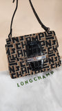 Longchamp Black & Brown Shoulder Bag - 1462