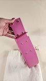 Jacquemus Pink and Gold Leather Belt - 1459