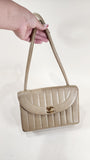 Chanel Beige Mademoiselle Lamb Skin Shoulder Bag - 2463