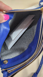 Celine Blue Leather Shoulder Bag - G0708