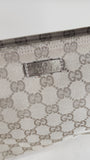 Gucci GG Beige and Gold Canvas Crossbody Bag - 2482
